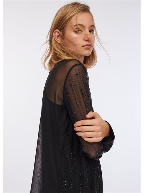 Camicia in tulle con strass LIU JO | CF5056J4966/22222